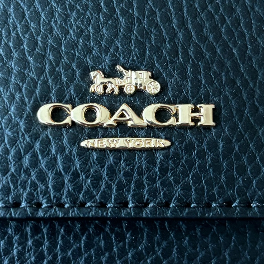 Women’s Coach Wallet Black Leather - Picture 2 of 6
